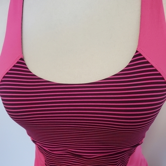 Lululemon Energy Tank Hyper Stripe Raspberry Glo Light - Picture 5 of 5